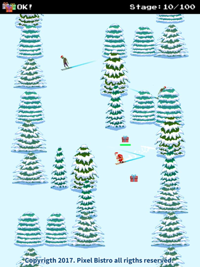 Santa Ski vs. Zombies Ski - Screenshot