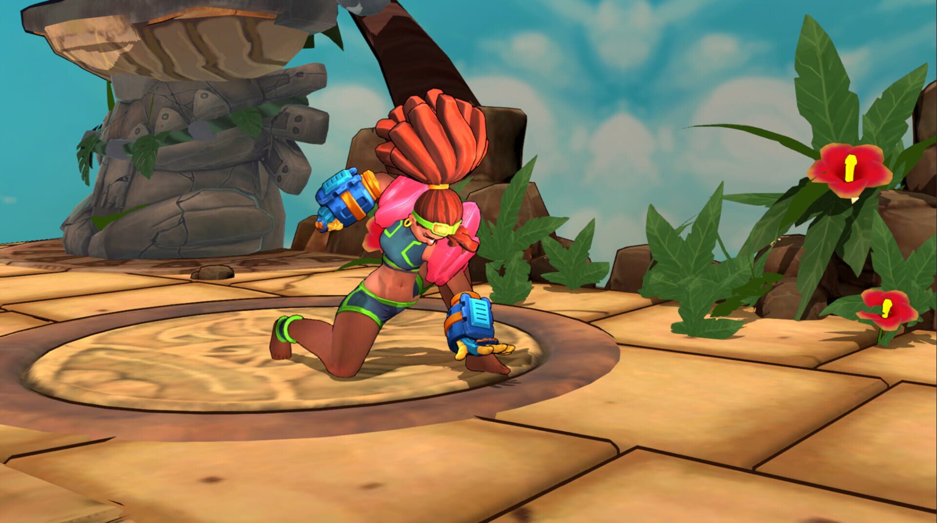 Rushdown Revolt: Pool Party Ashani - Screenshot