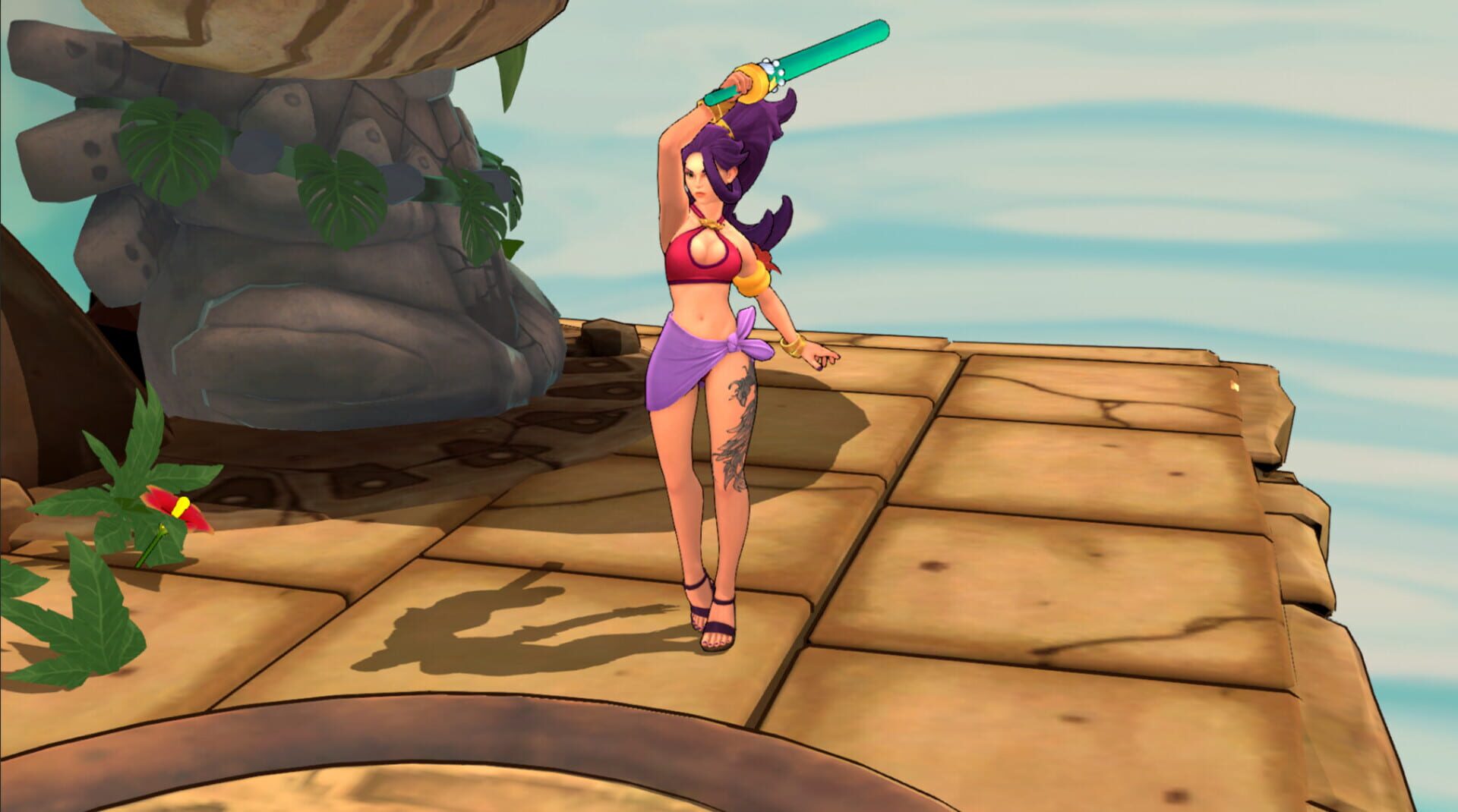 Rushdown Revolt: Pool Party Zhurong - Screenshot