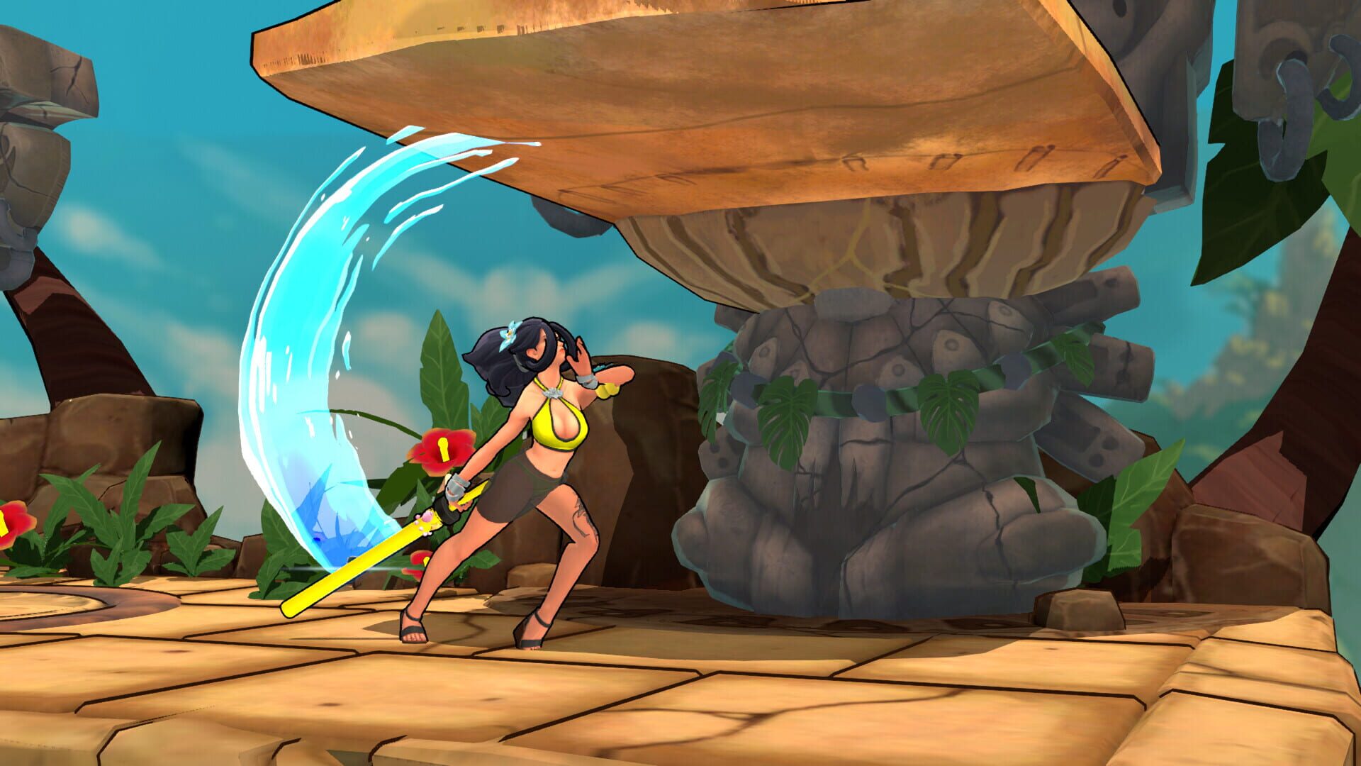 Rushdown Revolt: Pool Party Zhurong - Screenshot