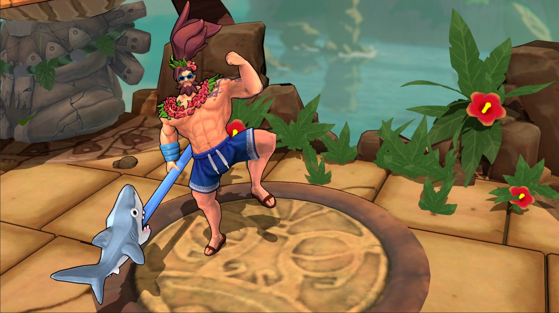 Rushdown Revolt: Pool Party Weishan - Screenshot