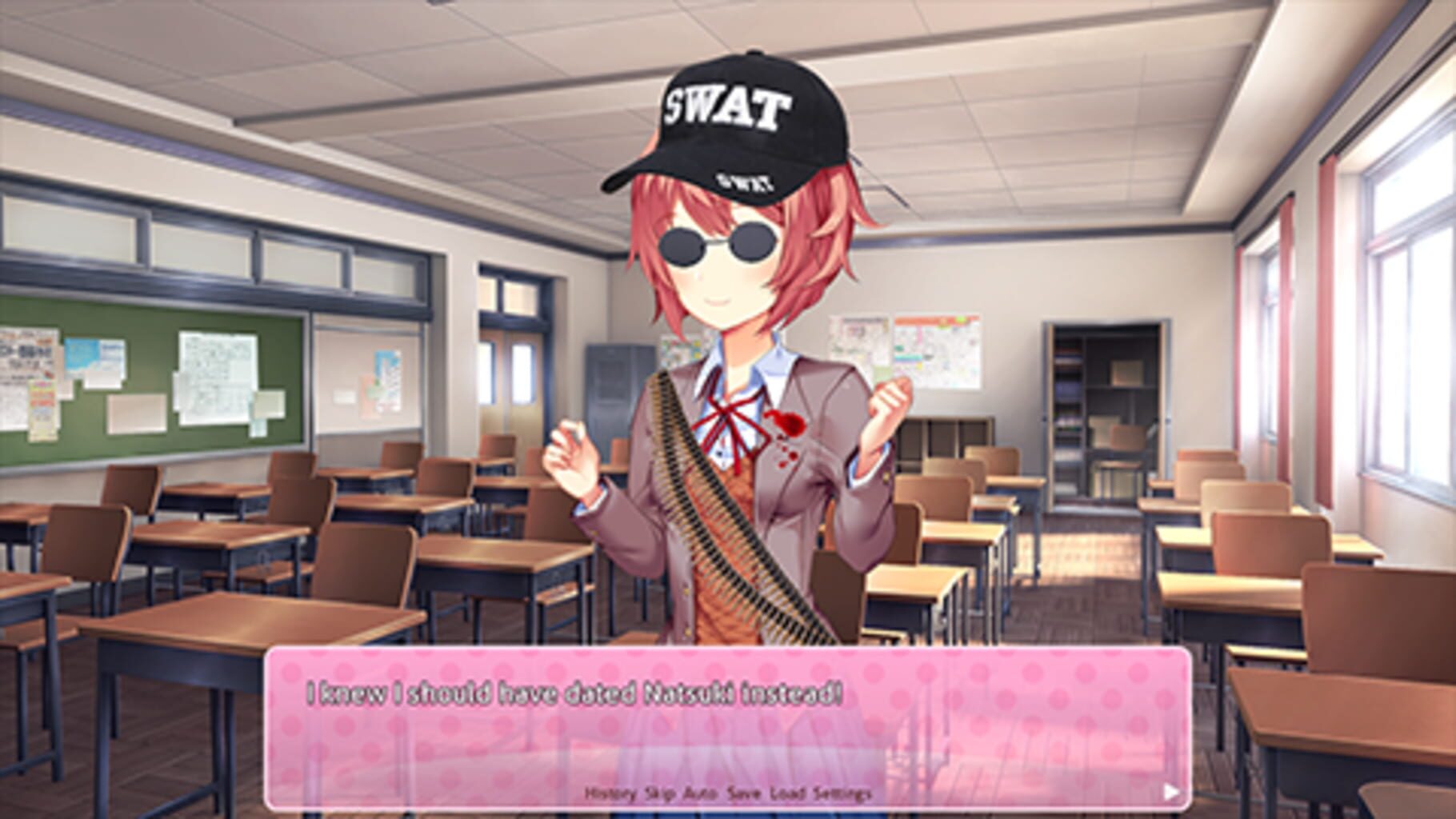 Captura de pantalla - Sayori Shoots Up The Literature Club