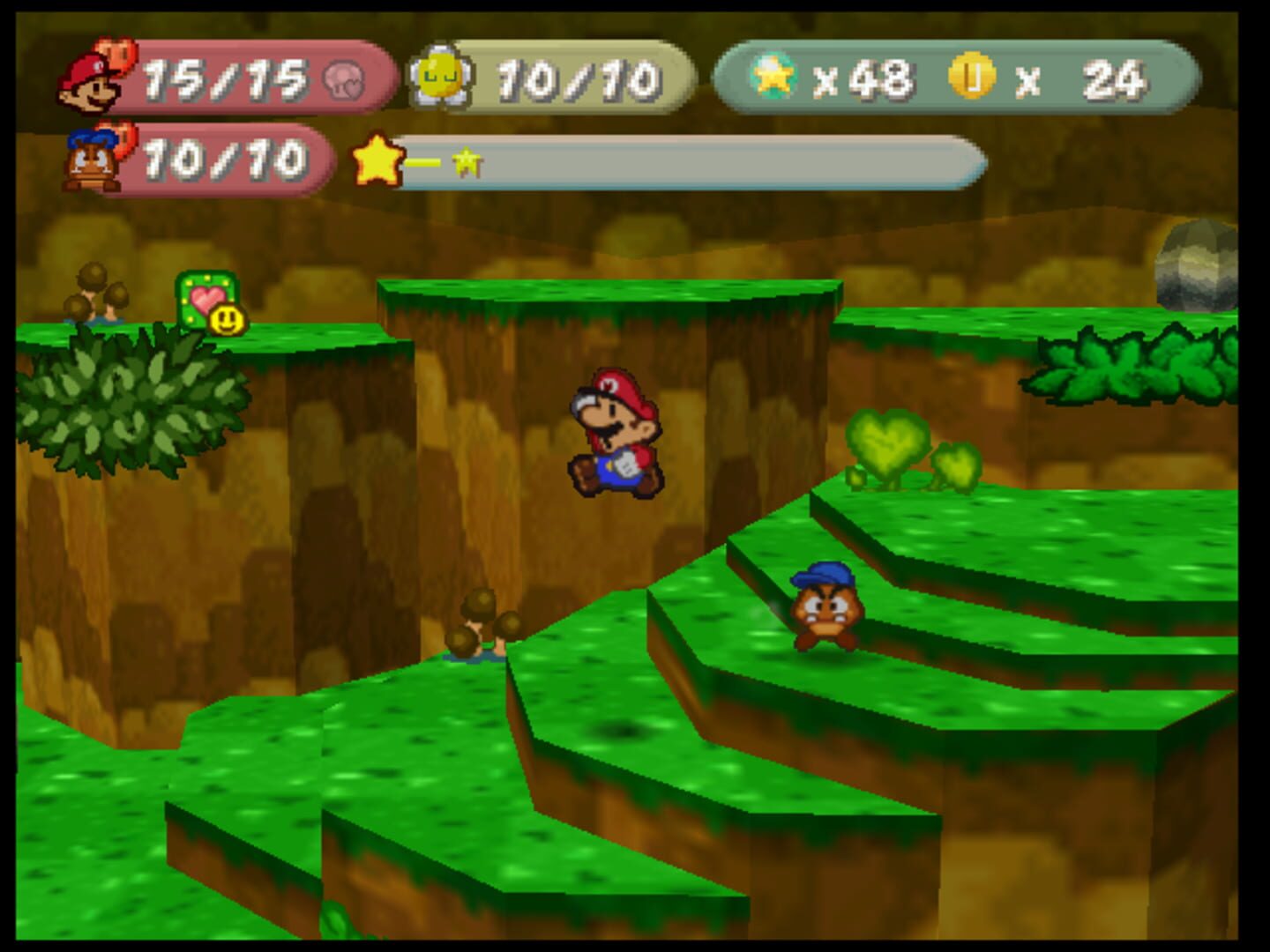 Captura de pantalla - Paper Mario TTYD64