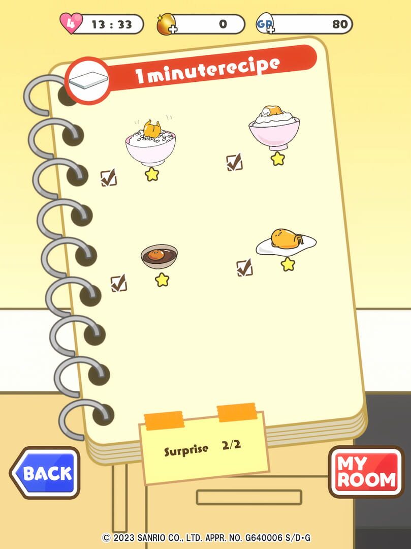 Captura de pantalla - Gudetama Tap! Puzzle