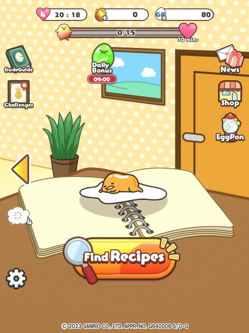 Captura de pantalla - Gudetama Tap! Puzzle