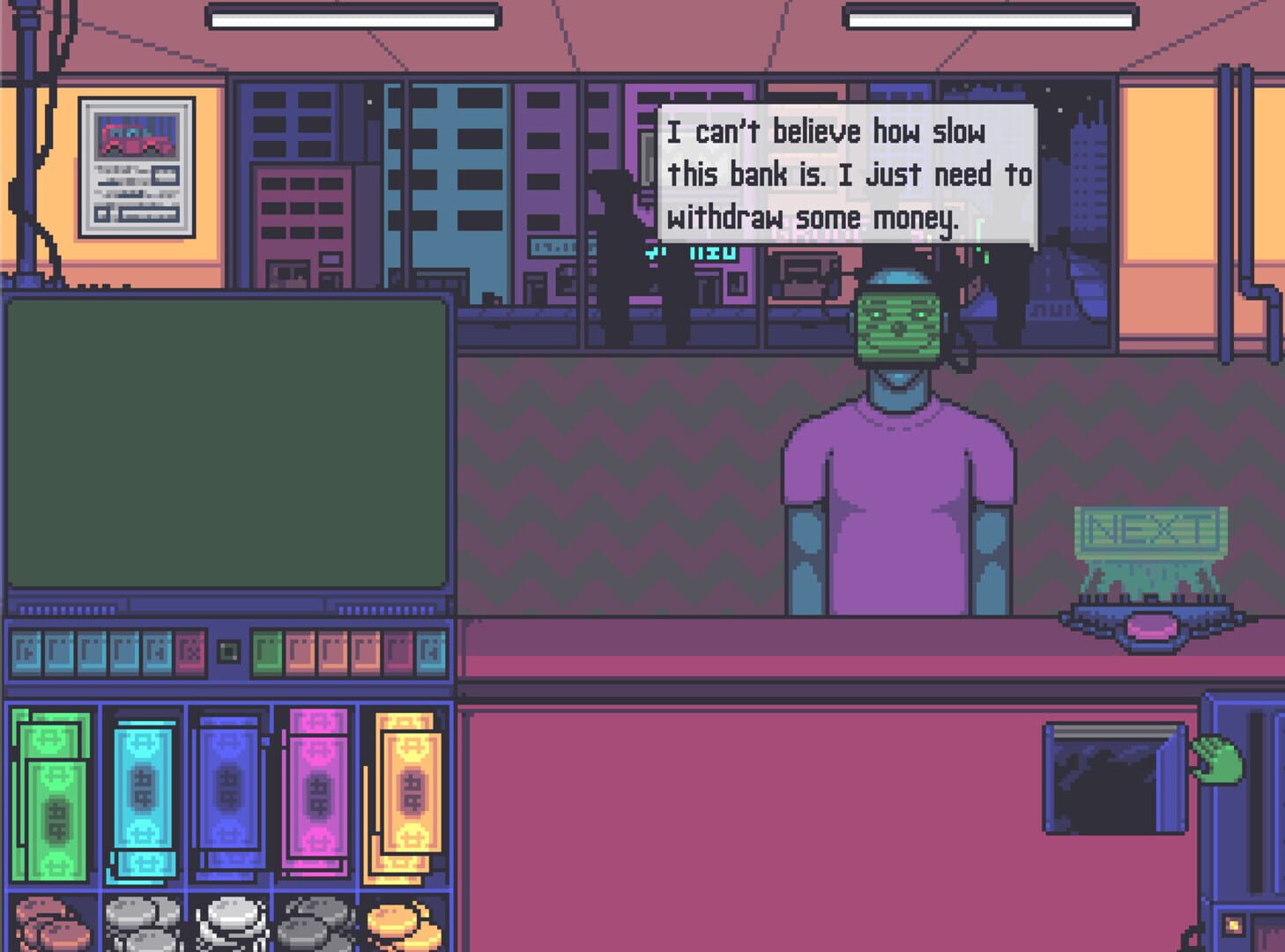 Bankwave: Neon Networth - Screenshot