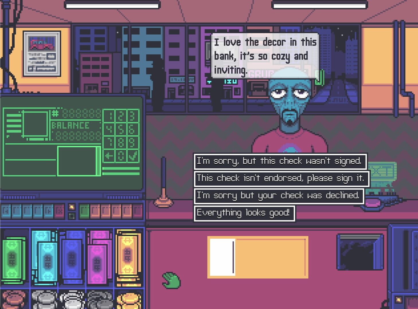 Bankwave: Neon Networth - Screenshot
