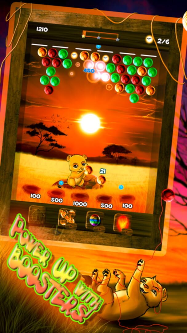 Lion Bubble Tosser: The Queen of the Safari - Screenshot