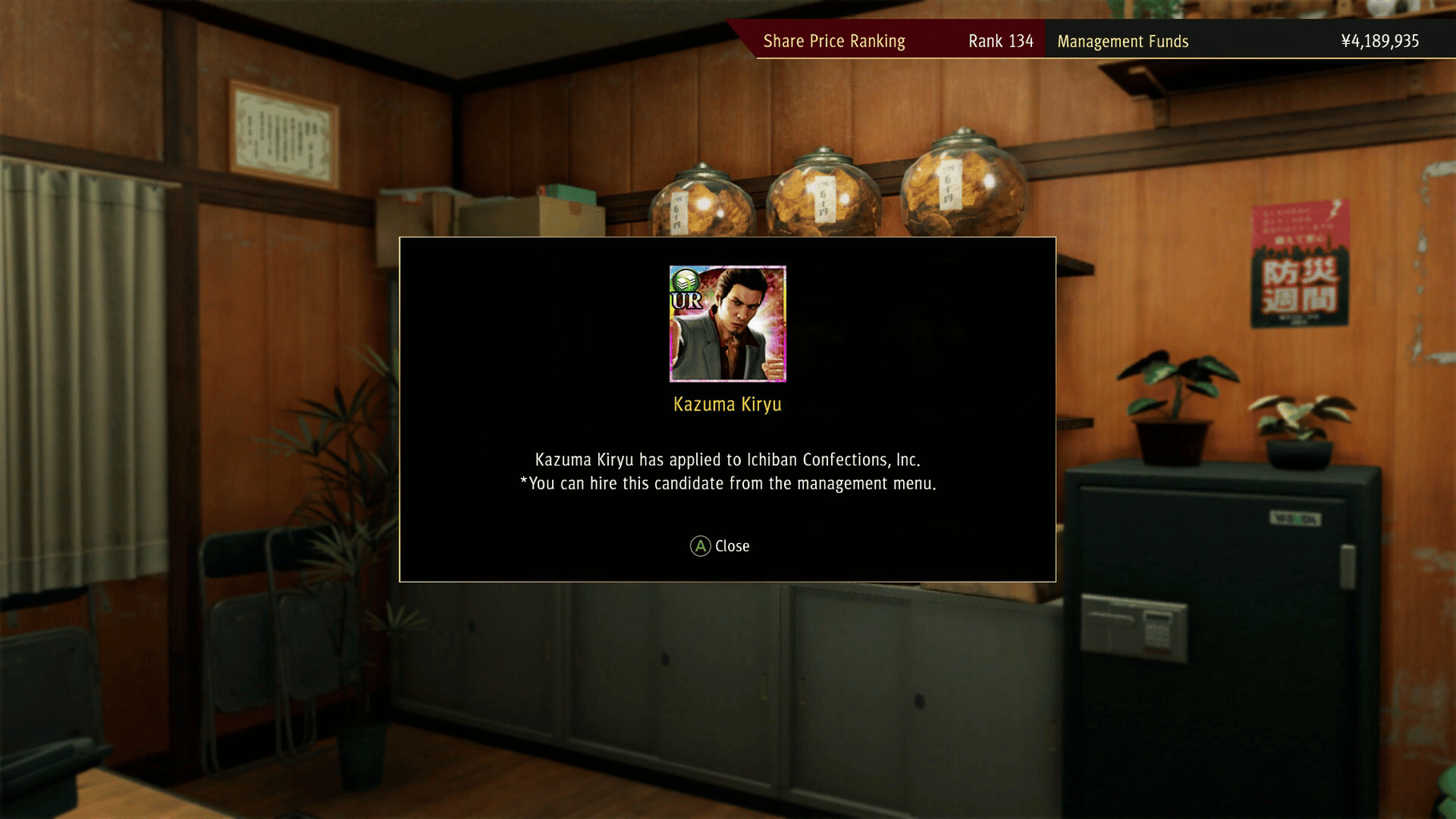 Yakuza: Like a Dragon - Management Mode Set screenshot