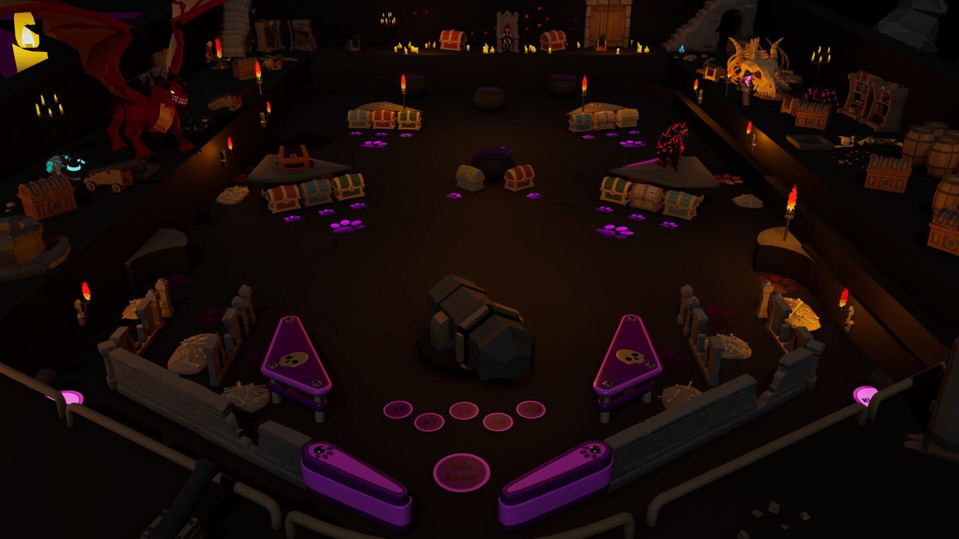 Roxy Raccoon's Pinball Panic: Medieval Mayhem - Screenshot