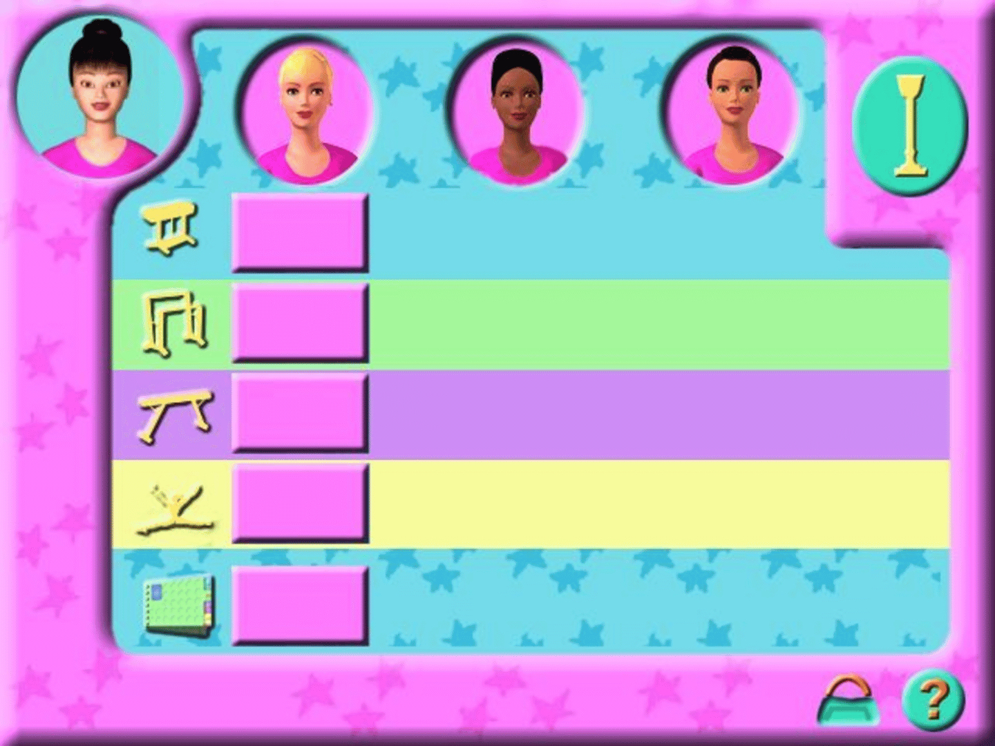 Barbie's Team Gymnastics screenshot