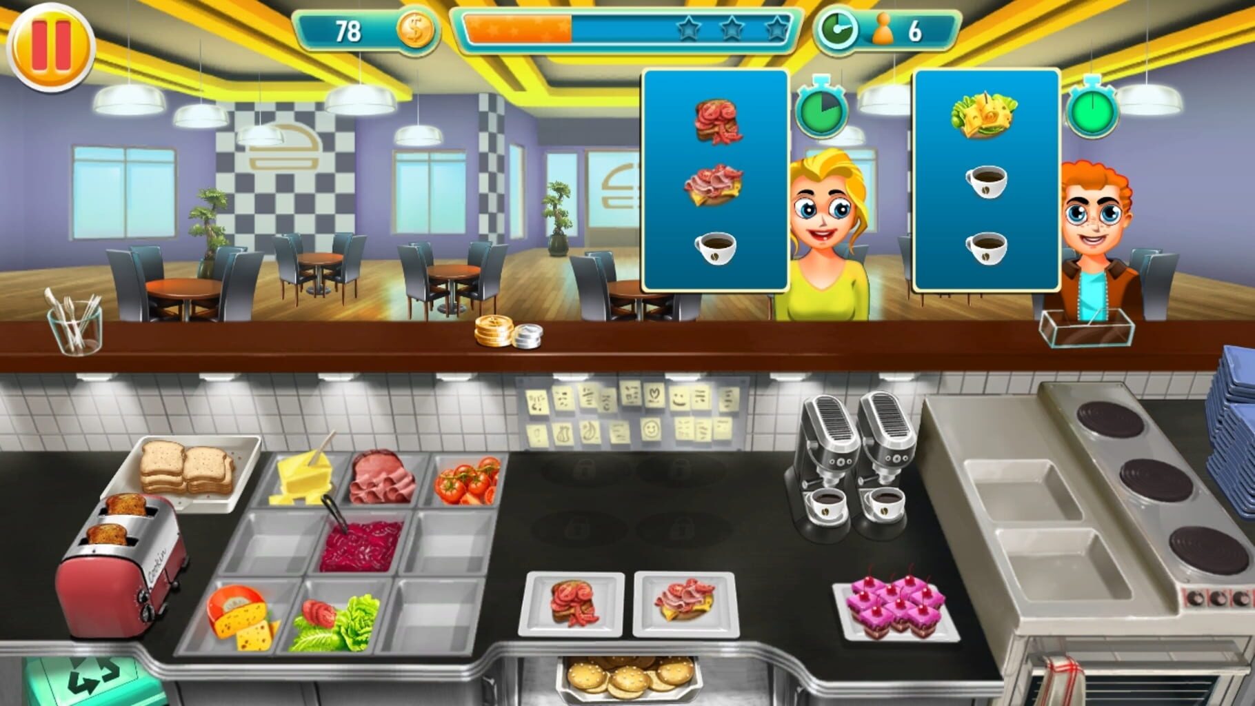 Breakfast Bar Tycoon: Couch Co-op Edition screenshot