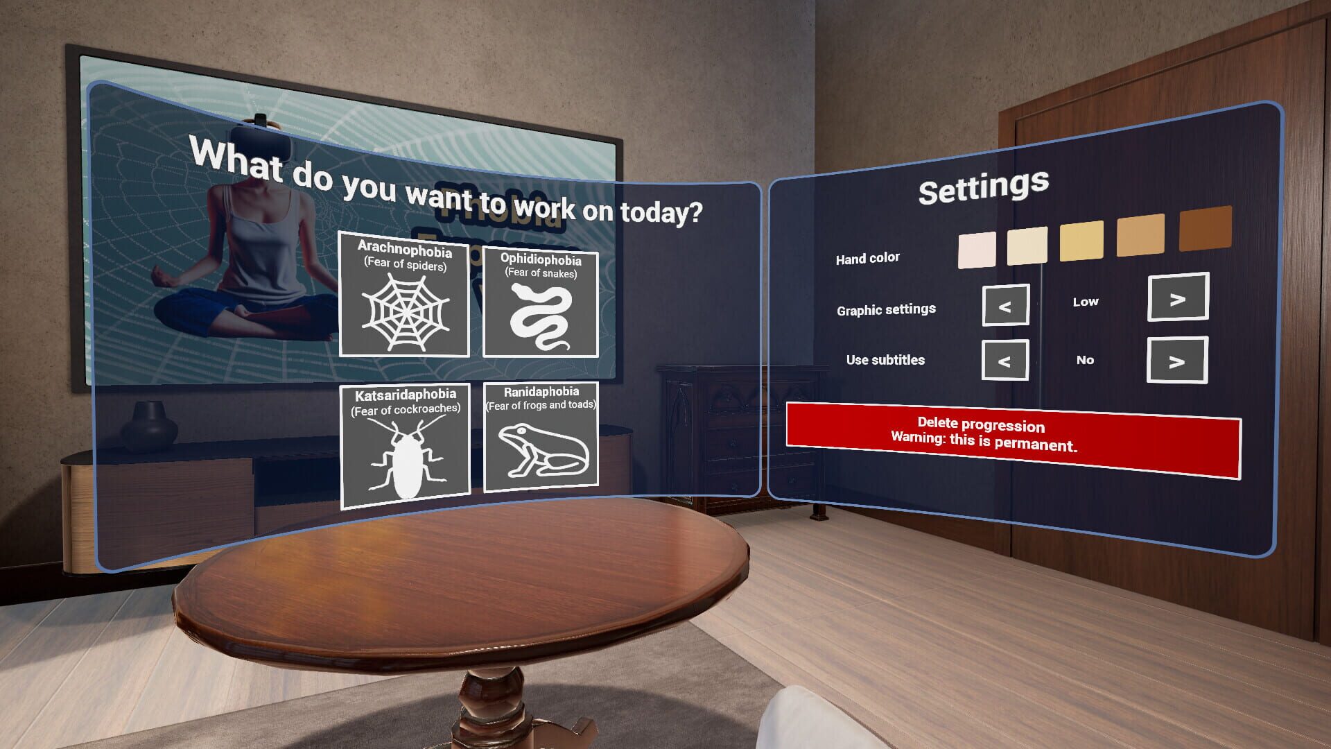 Phobia Exposure VR - Screenshot