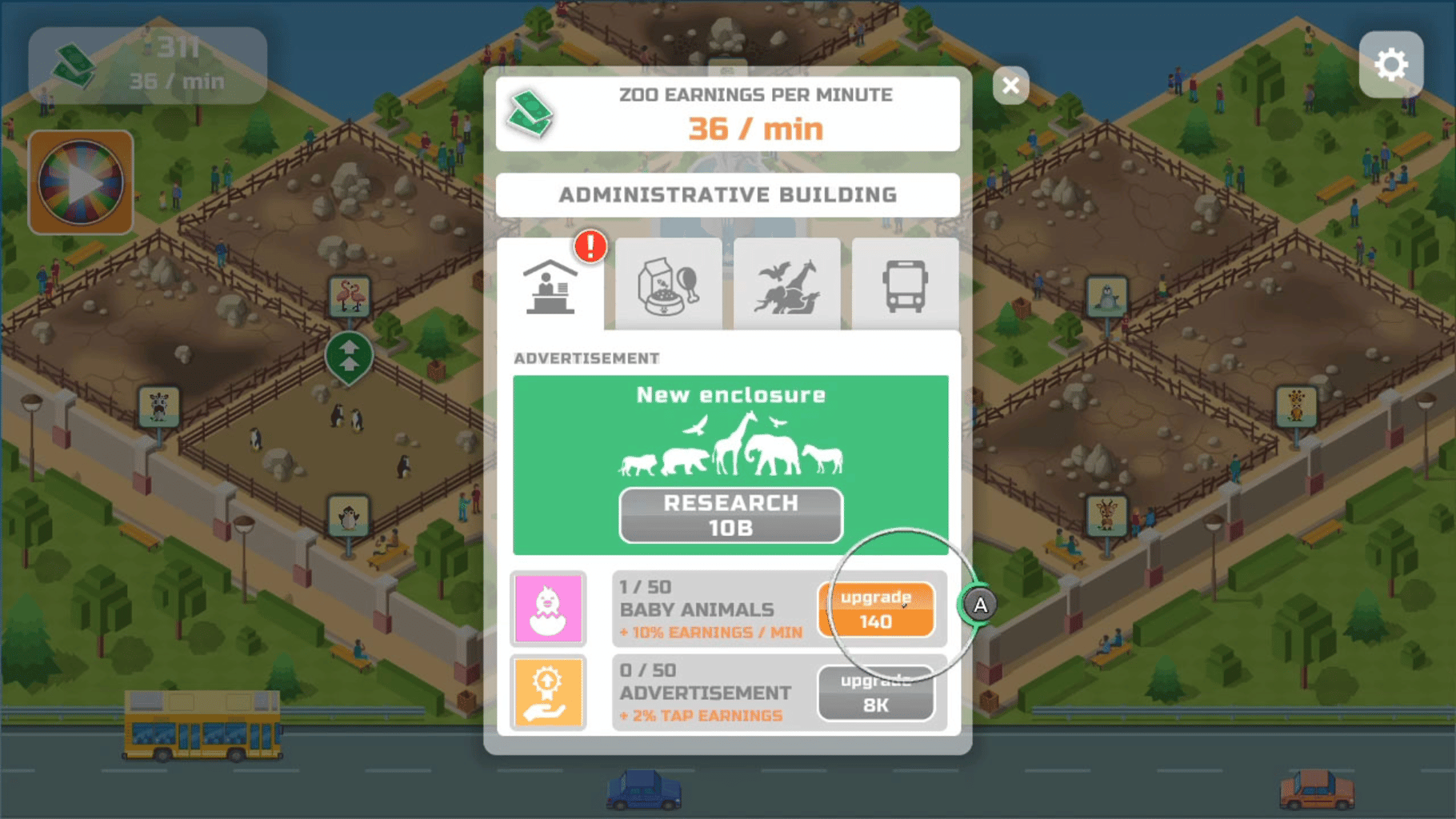 Idle Zoo Park screenshot