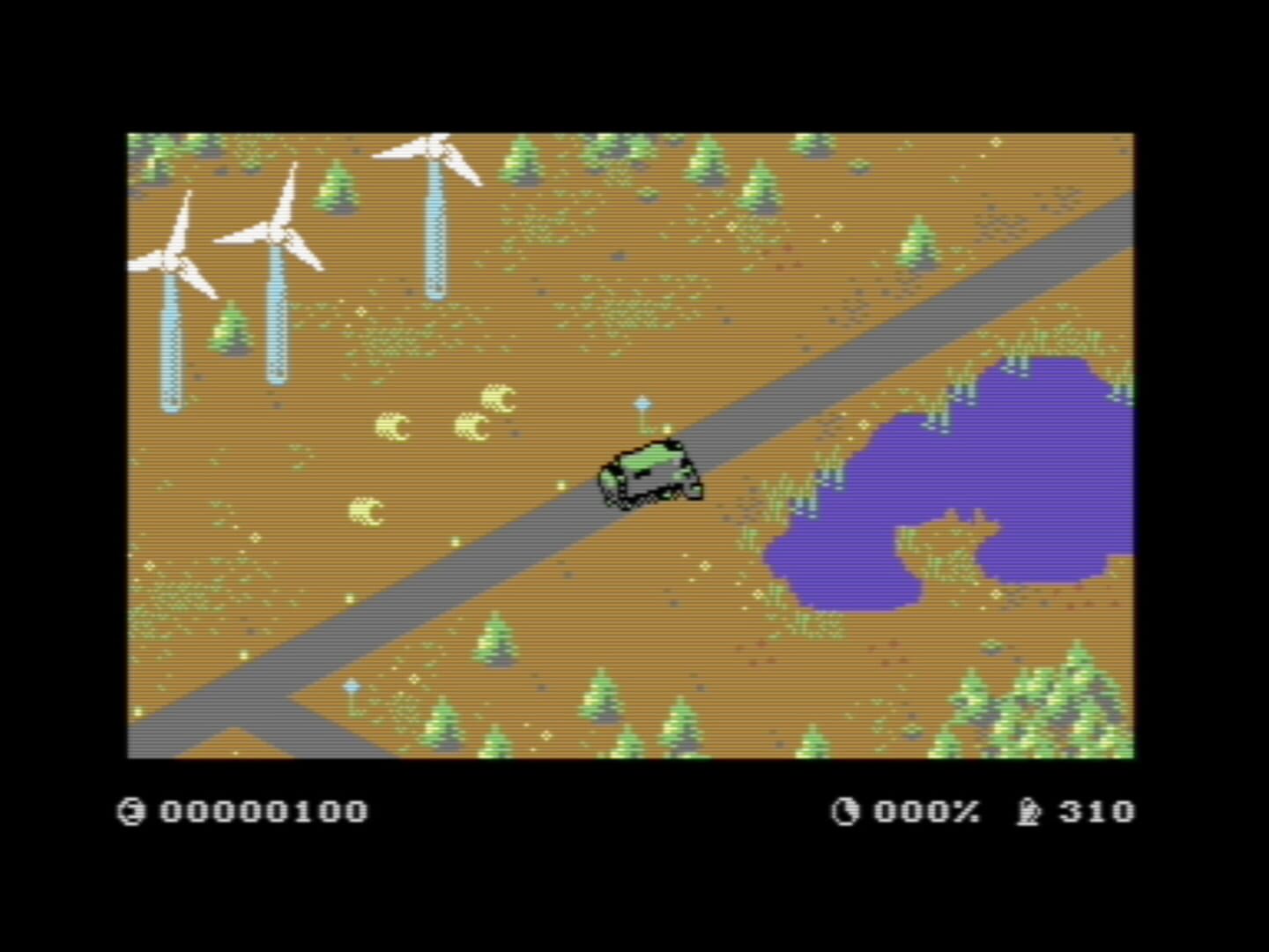 Captura de pantalla - Farming Simulator C64 Edition