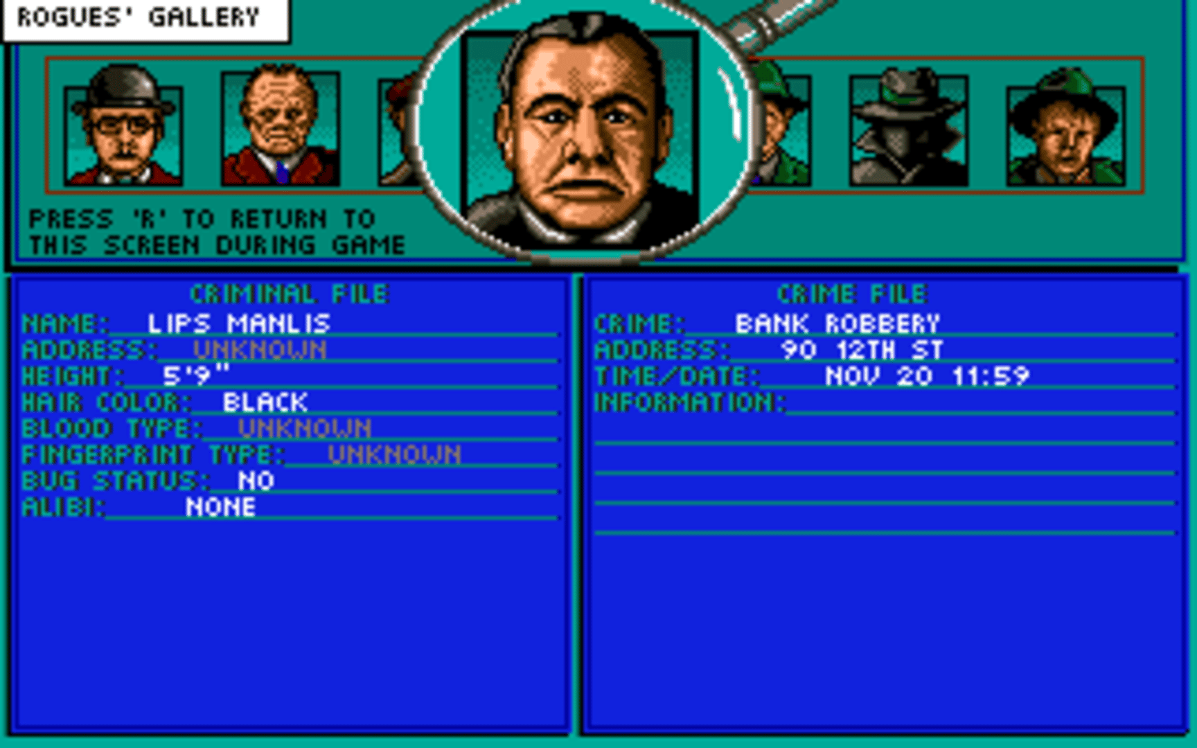 Dick Tracy: The Crime-Solving Adventure screenshot