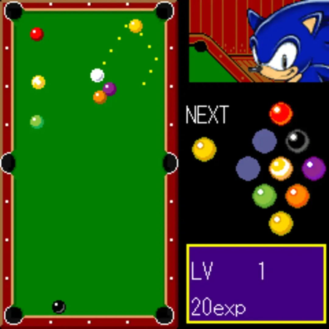 Captura de pantalla - Sonic Billiards