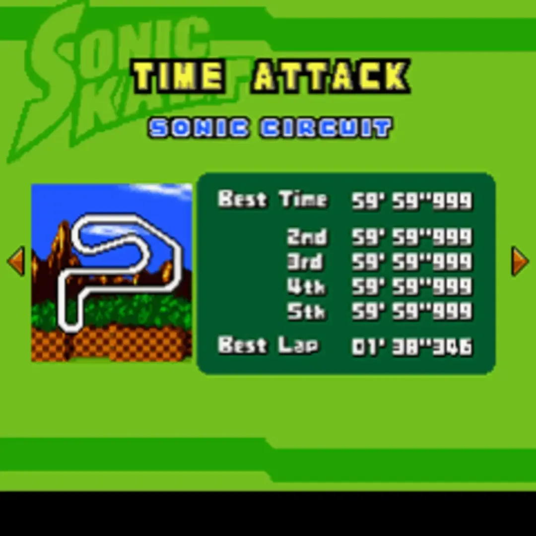 Captura de pantalla - Sonic Kart 3DX