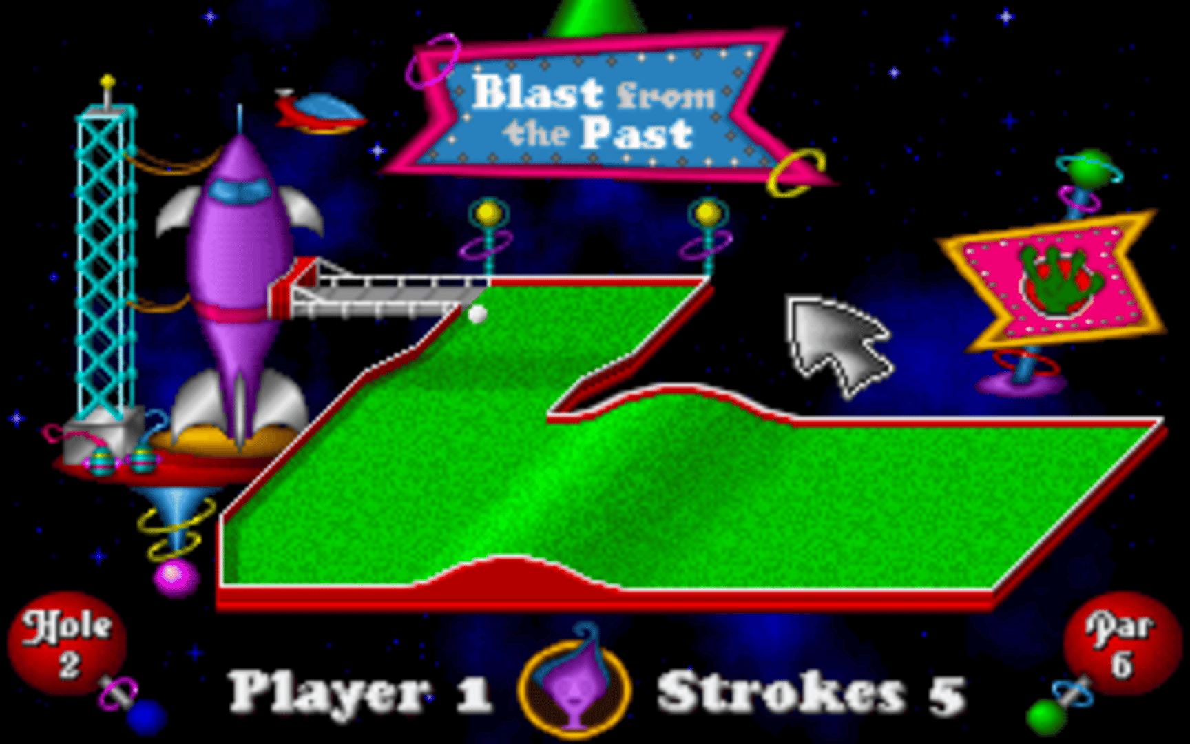 Fuzzy's World of Miniature Space Golf screenshot