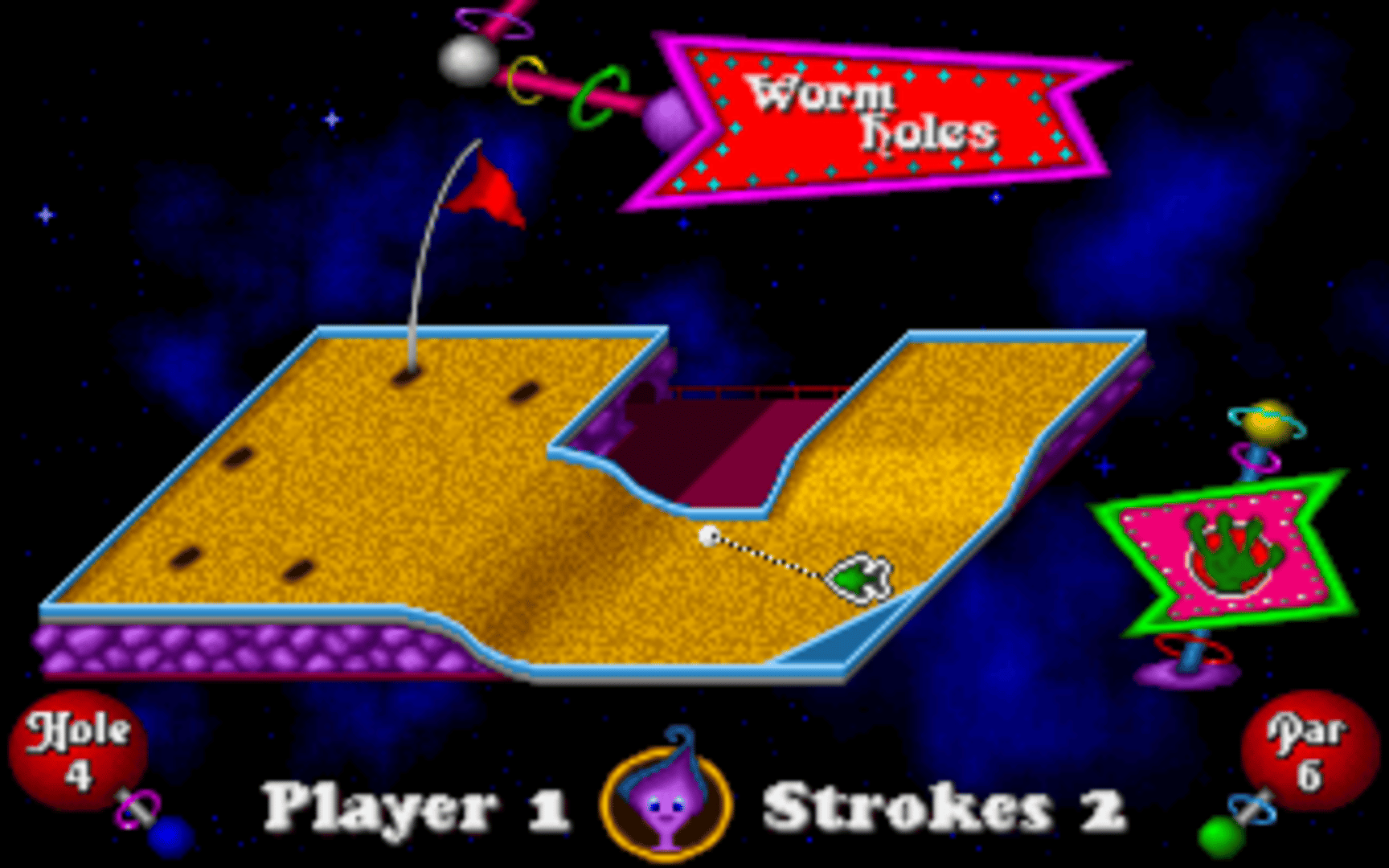 Fuzzy's World of Miniature Space Golf screenshot