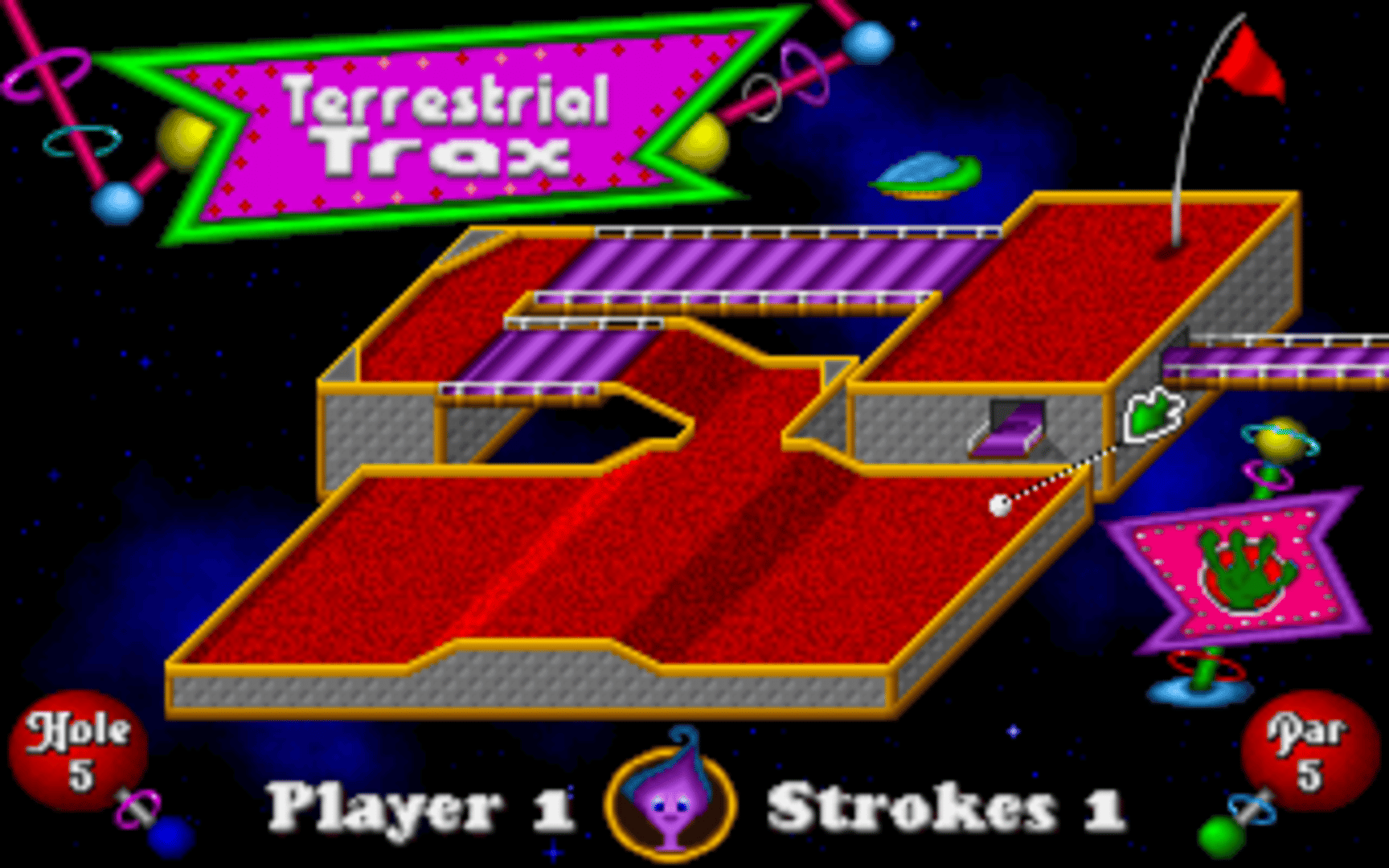 Fuzzy's World of Miniature Space Golf screenshot