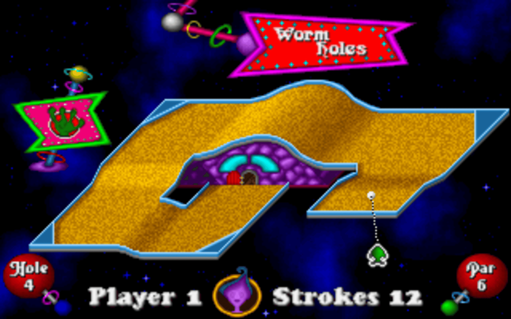 Fuzzy's World of Miniature Space Golf screenshot