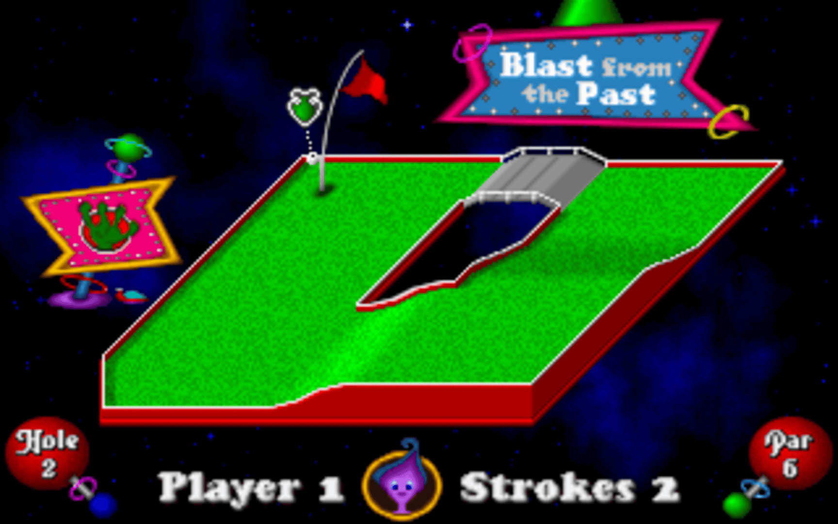 Fuzzy's World of Miniature Space Golf screenshot