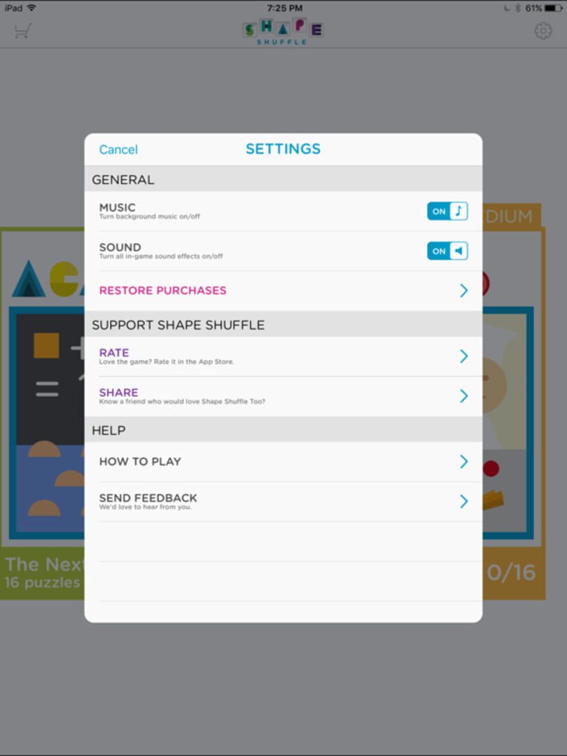 Shape Shuffle: A Shape Saga - Screenshot