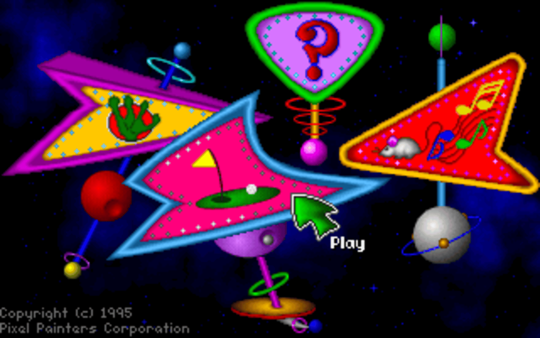 Fuzzy's Cosmic Space Golf screenshot