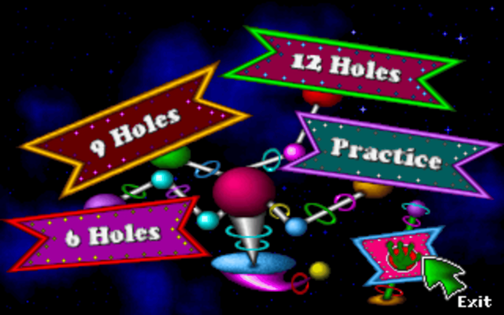 Fuzzy's Cosmic Space Golf screenshot