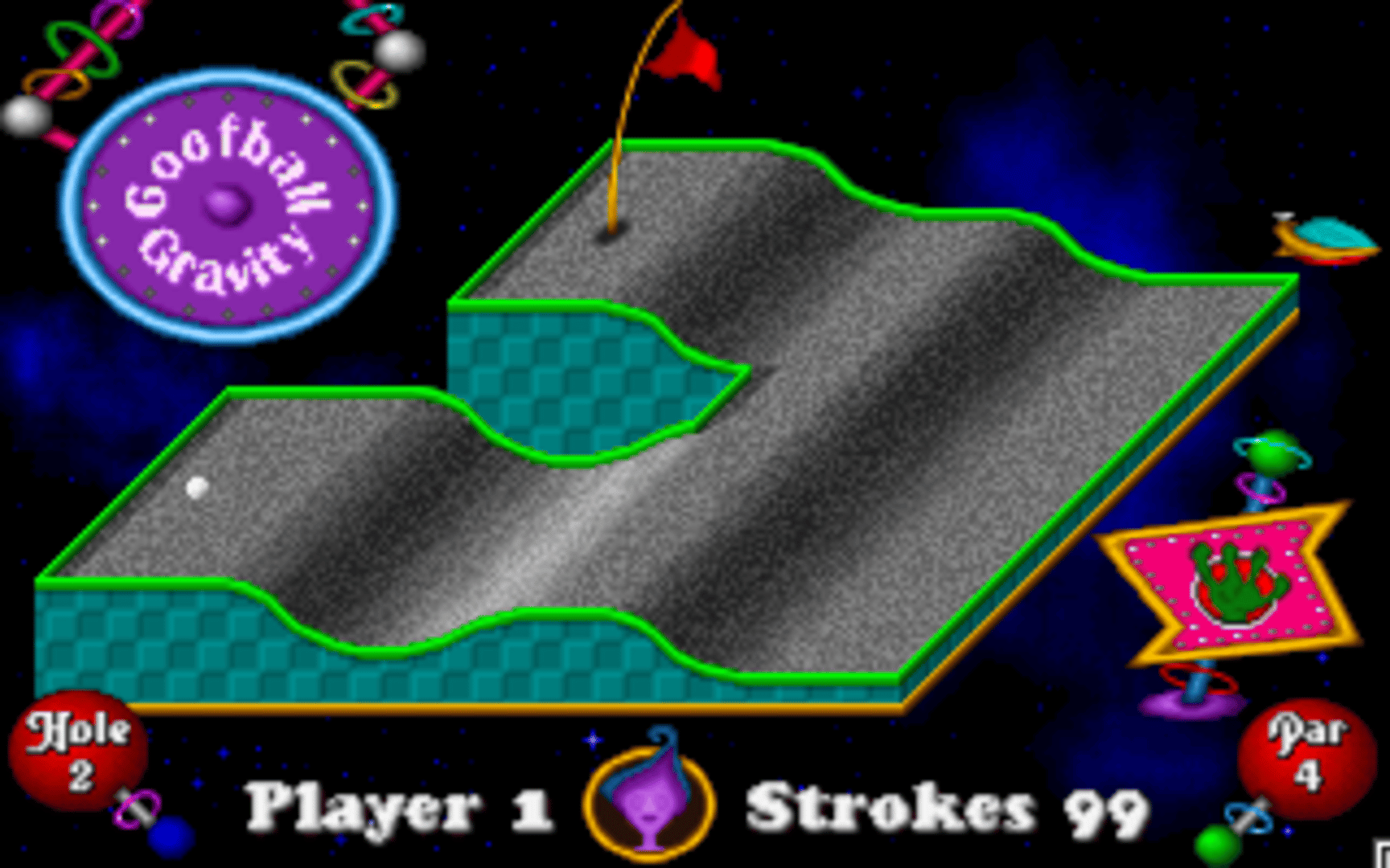 Fuzzy's Cosmic Space Golf screenshot