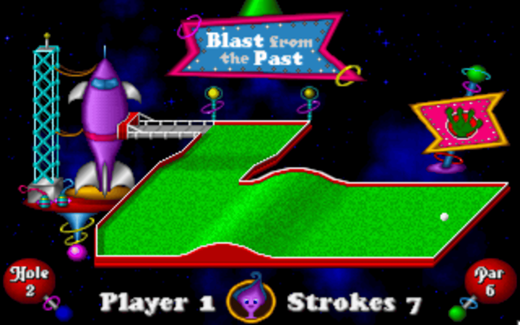 Fuzzy's Cosmic Space Golf screenshot