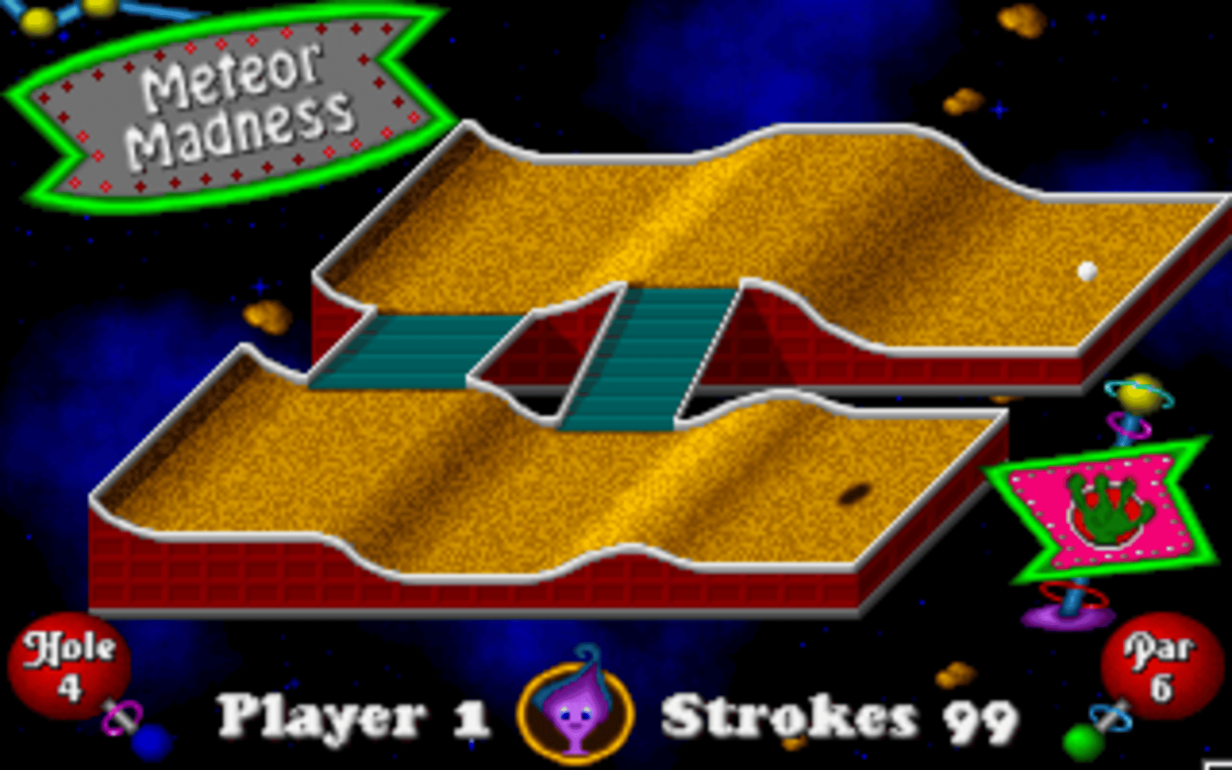 Fuzzy's Cosmic Space Golf screenshot