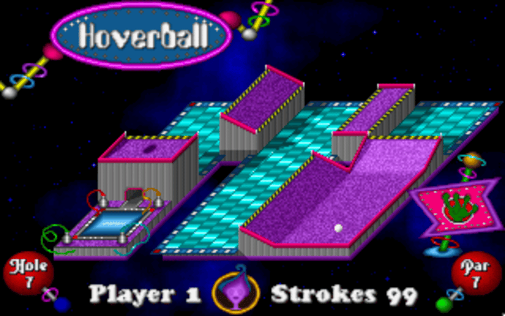 Fuzzy's Cosmic Space Golf screenshot