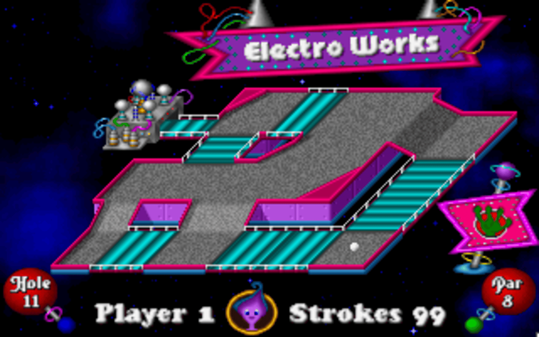 Fuzzy's Cosmic Space Golf screenshot