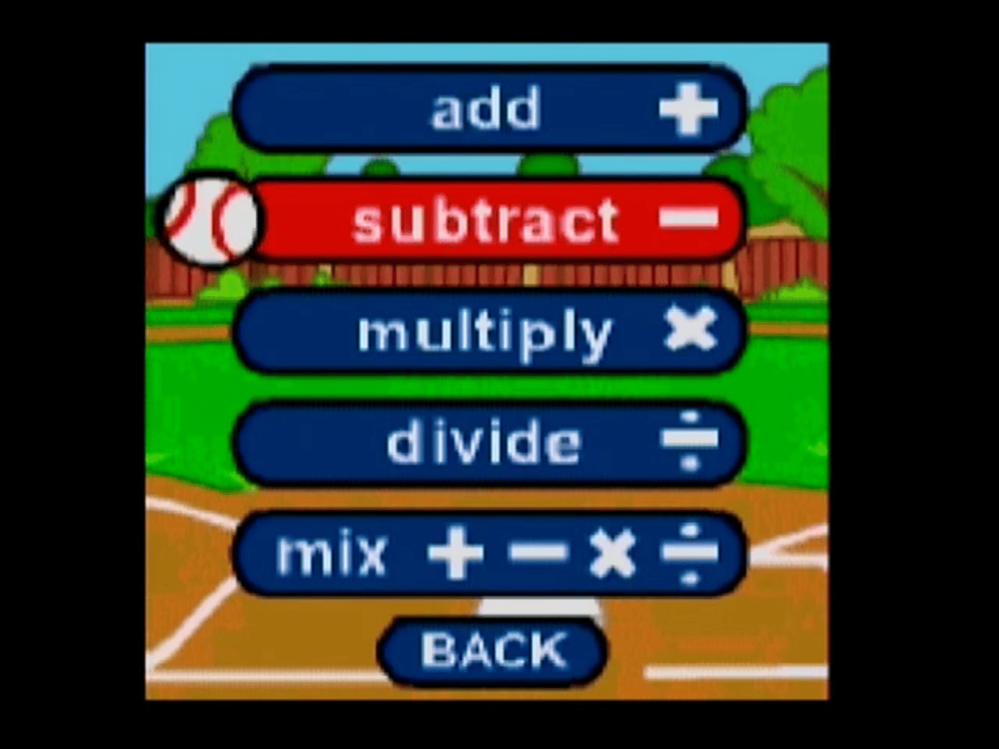 Math Baseball screenshot