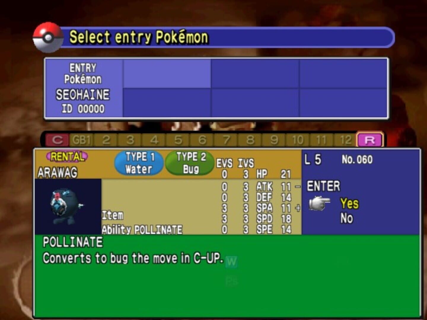 Captura de pantalla - Pokémon Stadium Fusion