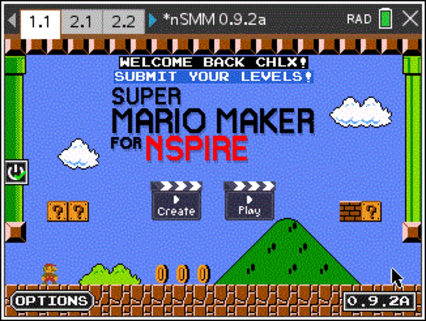 Captura de pantalla - Super Mario Maker for Nspire