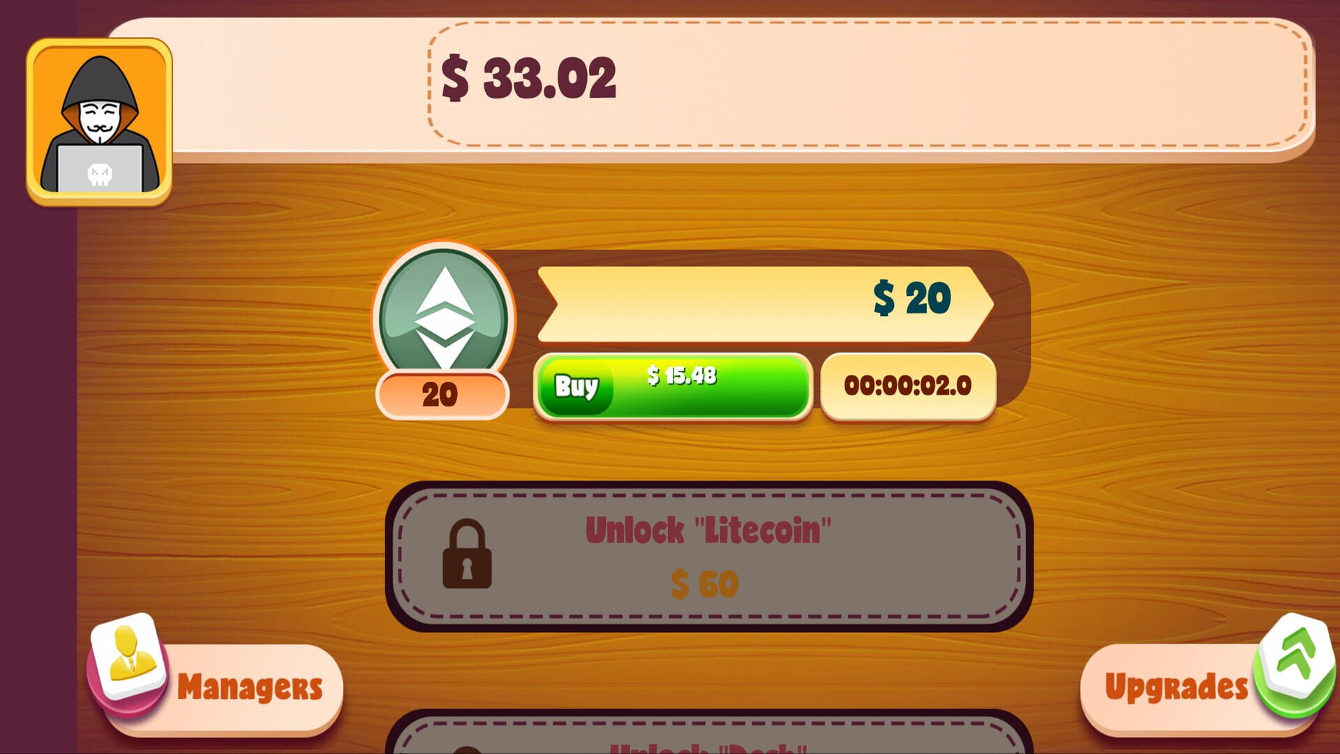 Idle Crypto Capitalist - Screenshot