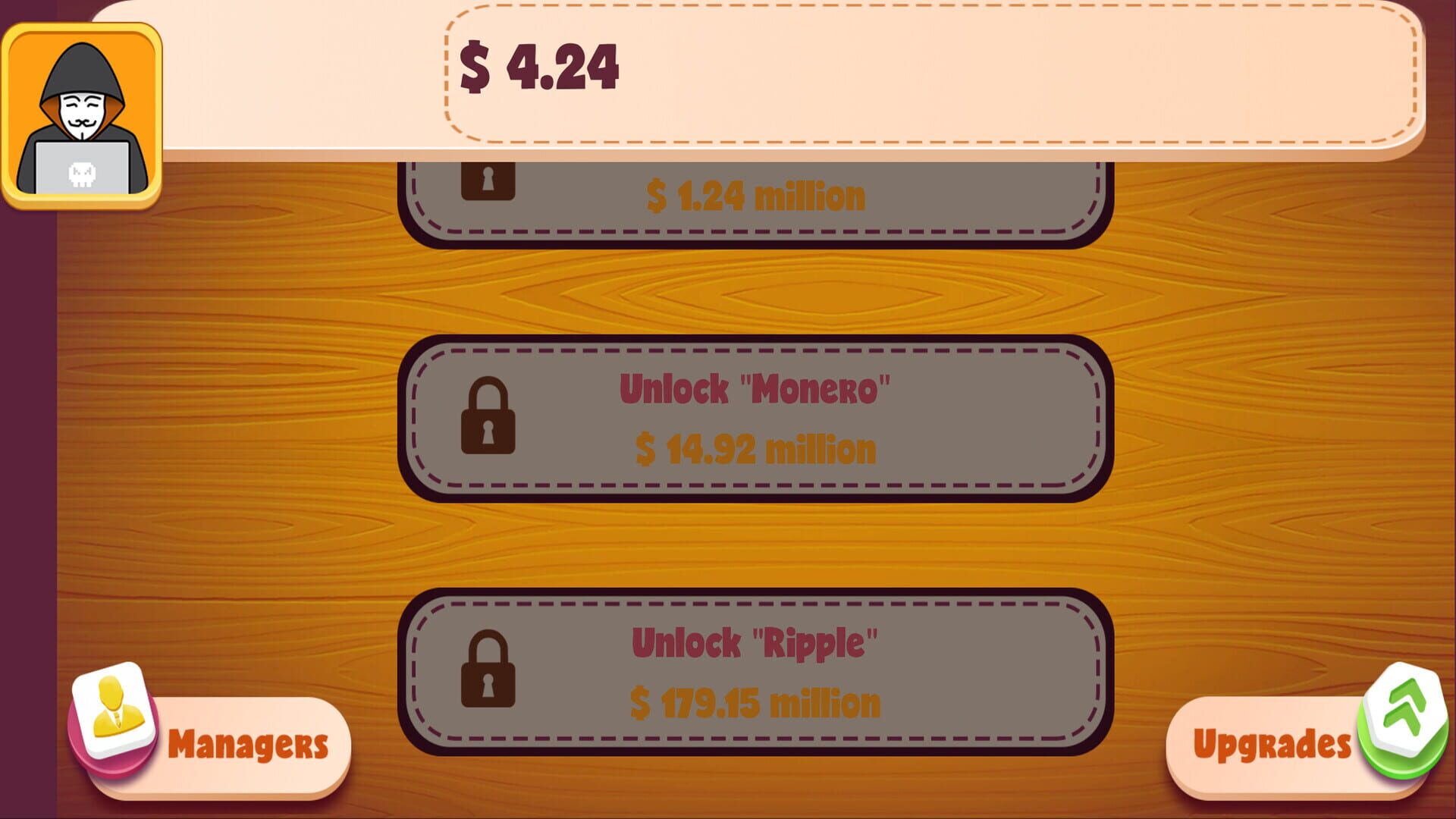 Idle Crypto Capitalist - Screenshot