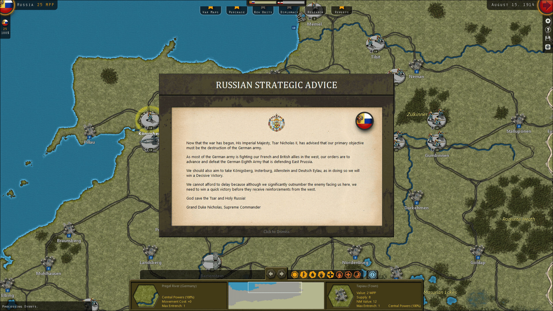 Strategic Command: World War I - Empires in Turmoil screenshot