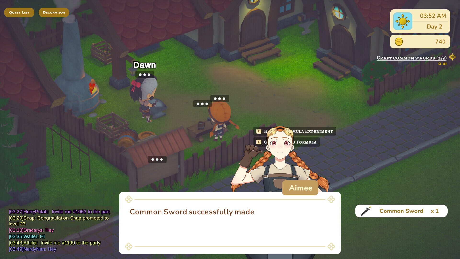 NPC Ville: The Story of the Blacksmith - Screenshot