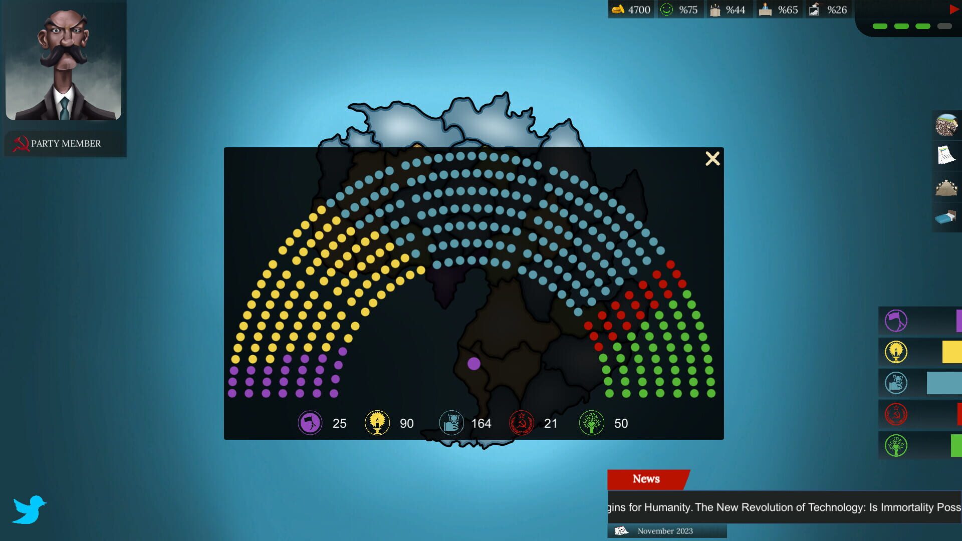 Political Mastery - Screenshot