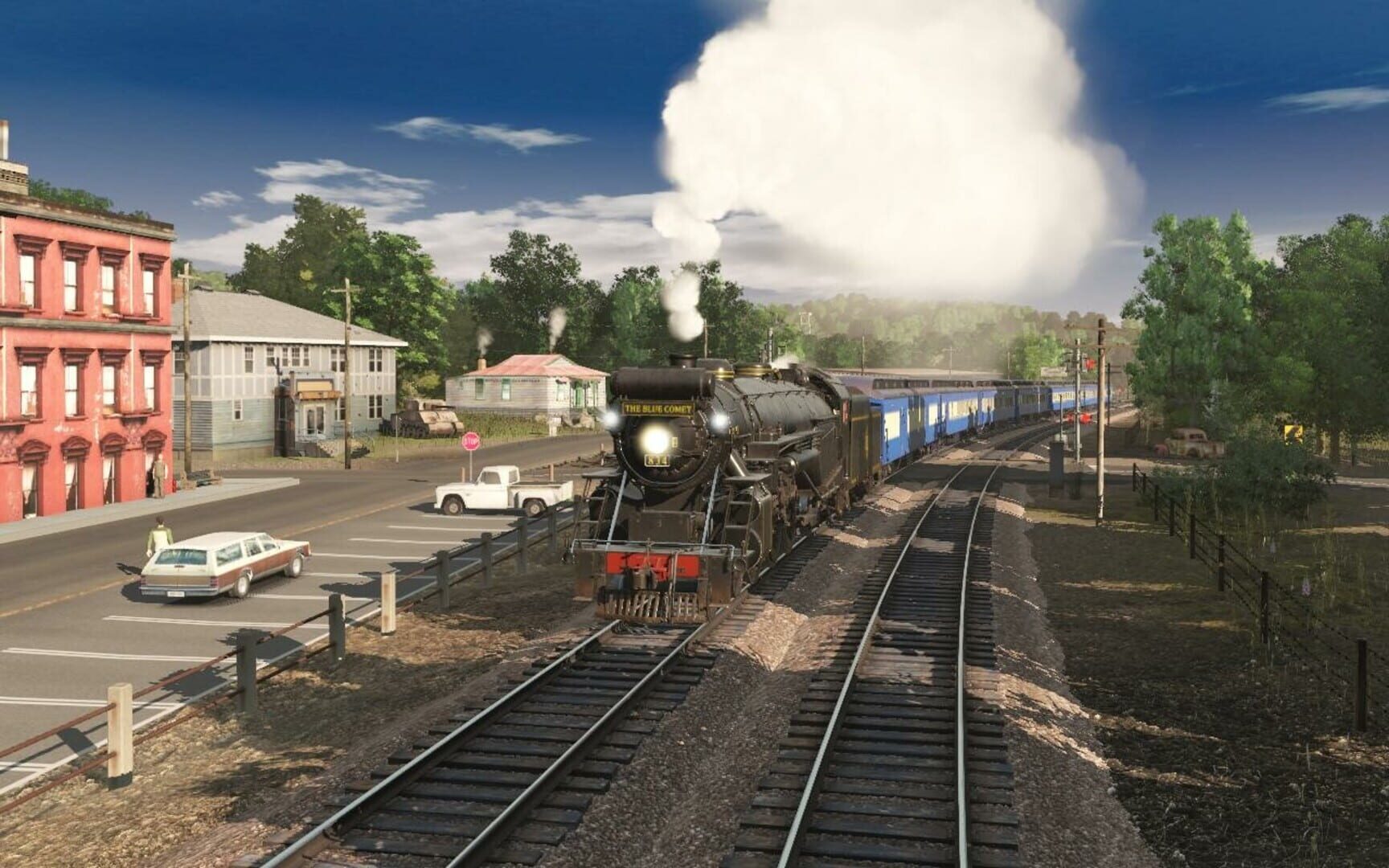 Trainz Plus DLC: Blue Comet 2.0 - The Seashore's Finest Train - Screenshot