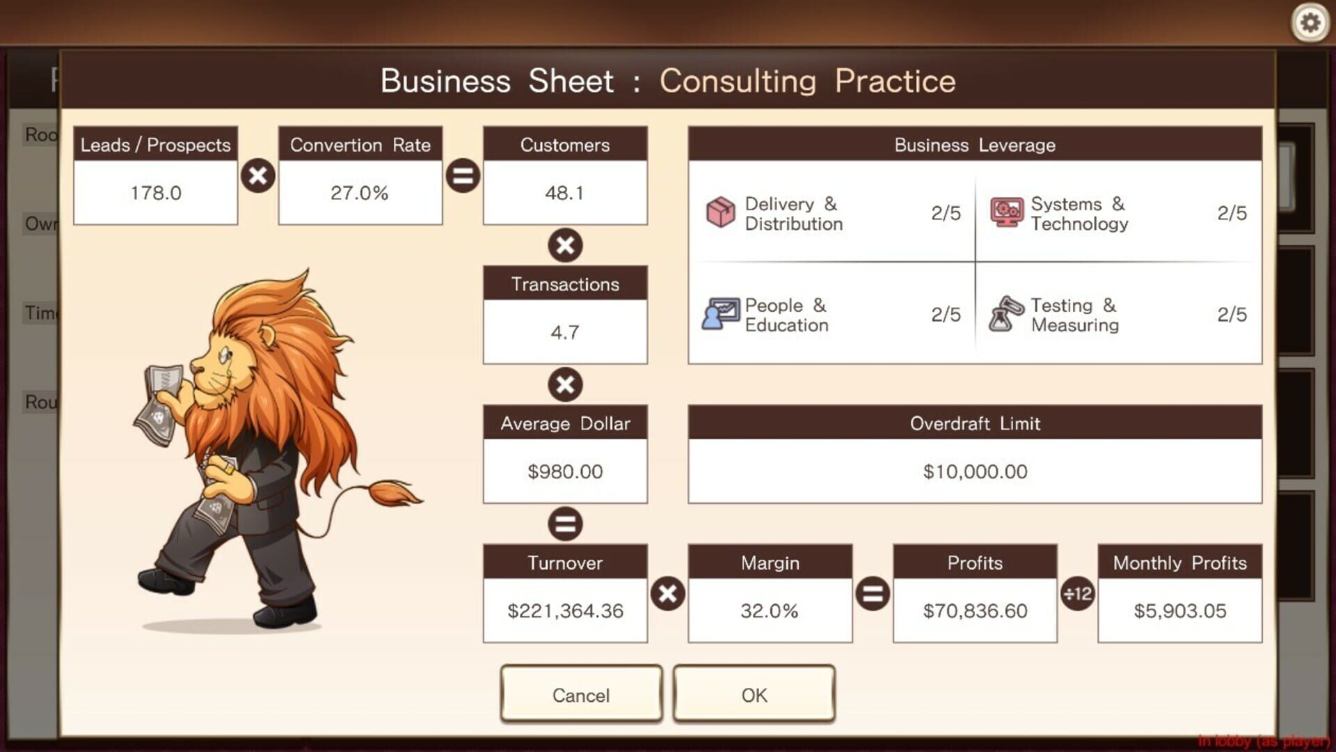 The Leverage Game: Business Edition - Screenshot
