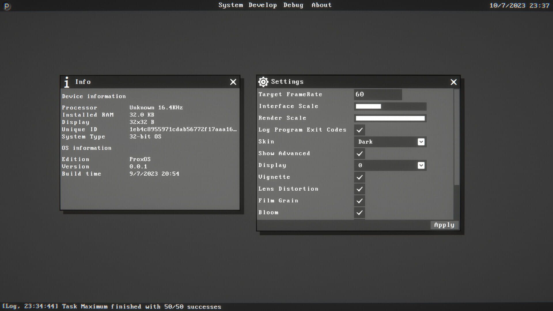 ProxOS - Screenshot