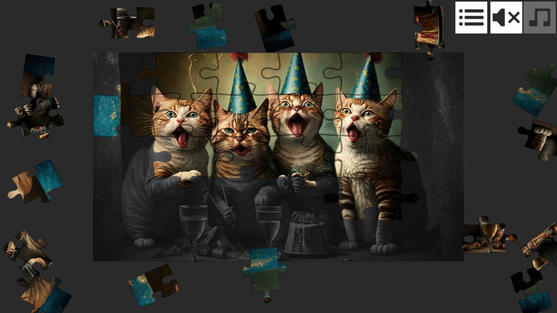 Cat Jigsaw Puzzle Games: Expansion Pack 7 - Screenshot