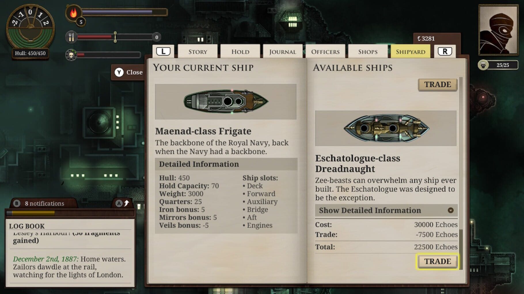 Sunless Sea: Zubmariner Edition screenshot