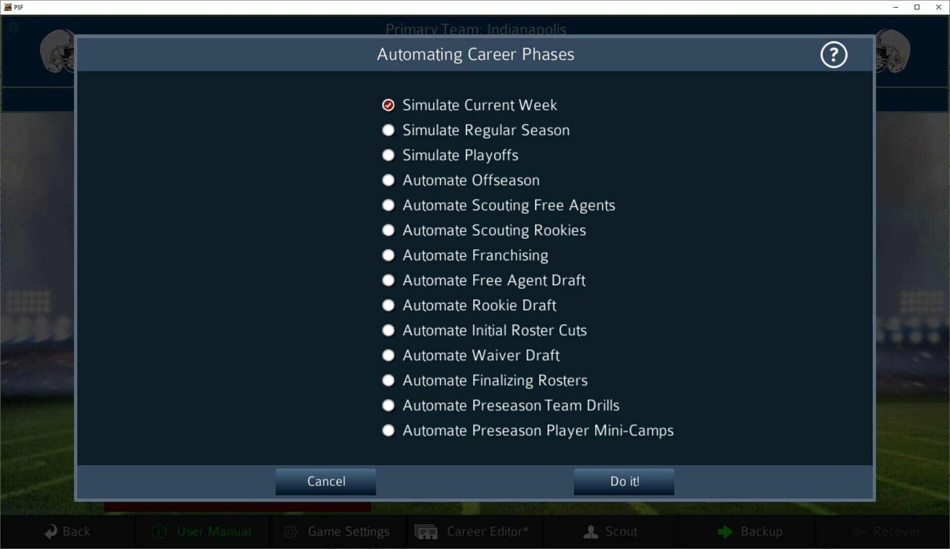 Pro Strategy Football 2024 - Screenshot