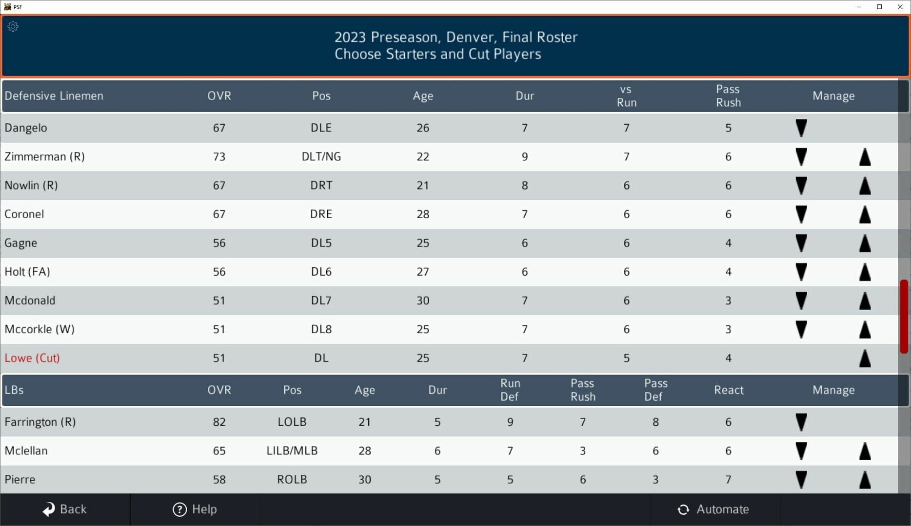 Pro Strategy Football 2024 - Screenshot